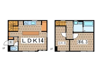 長谷参番館の物件間取画像